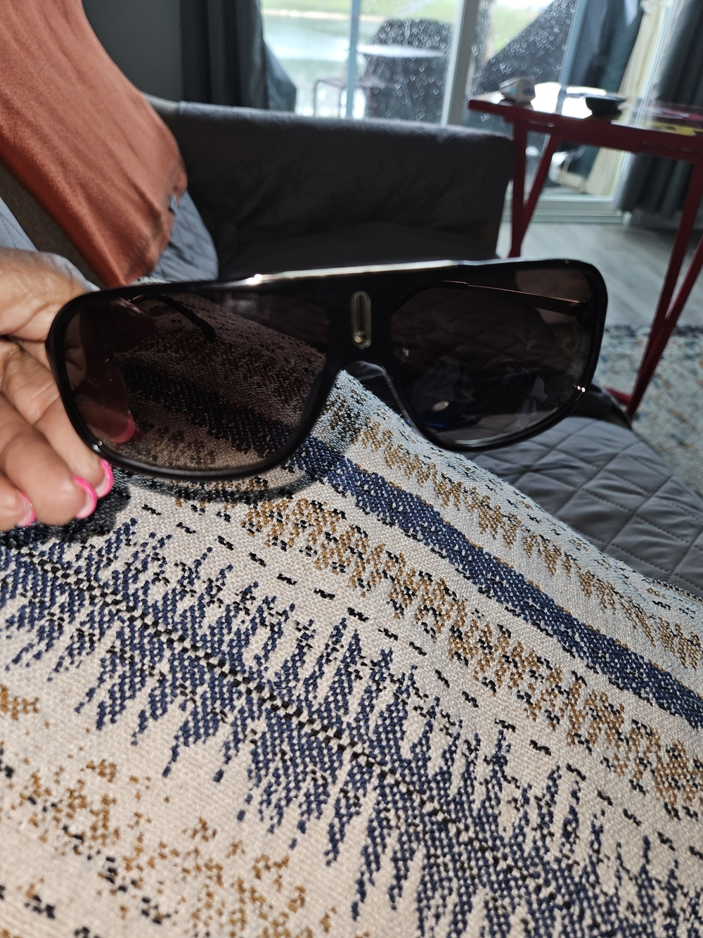 Carrera Black Sunglass with Gold Logo